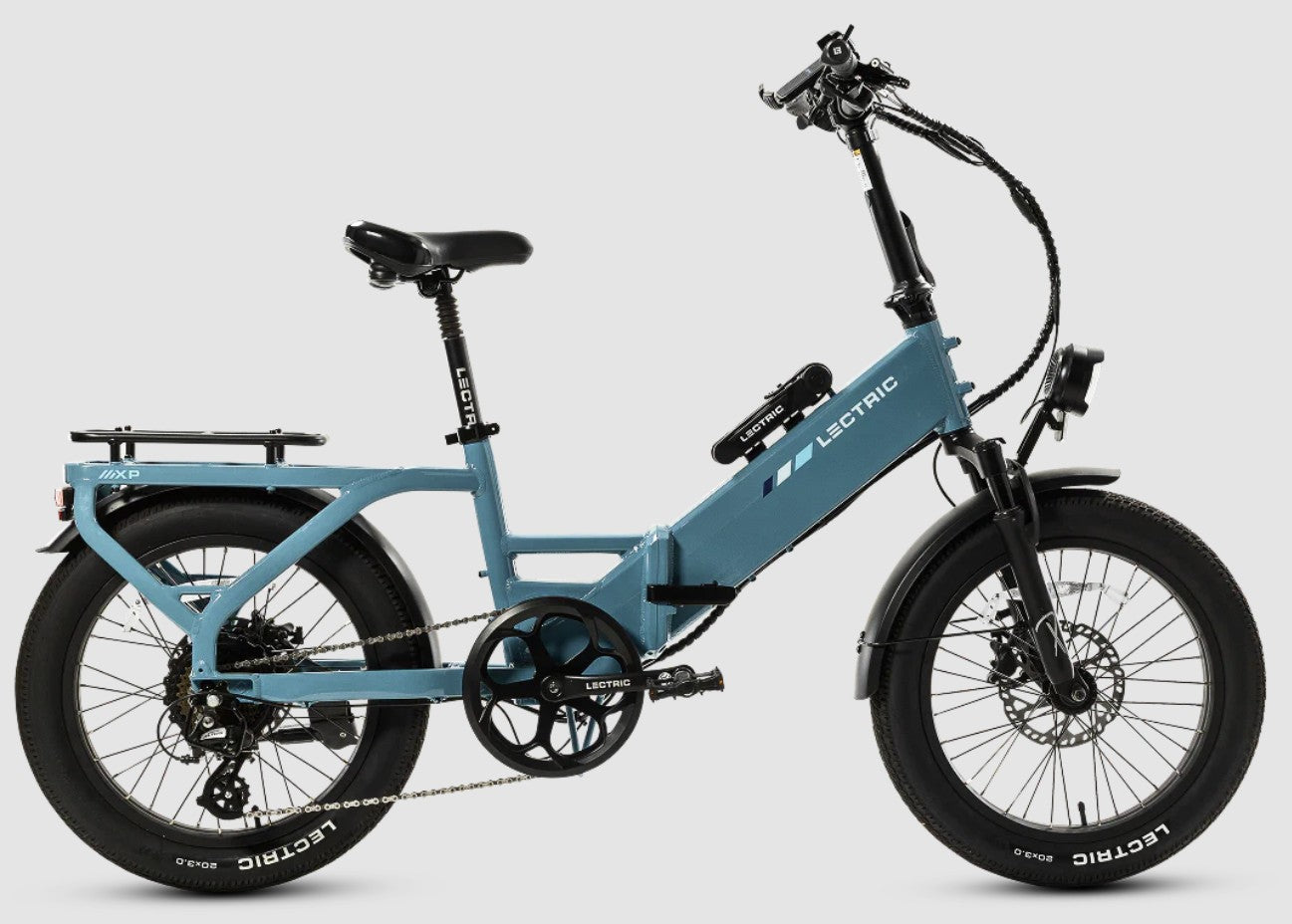 Lectric XP4 Step-Thru eBike in Stratus White | Adult Folding Electric Bike | Lightweight eBike | Class 3 eBike